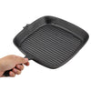 Cast Iron Steak Frying Pan Food Meals Gas Induction Cooker Cooking Kitchen 24cm