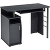 Computer Desk with Cupboard Shelves Storage for Home Office - Piranha Elver PC 1