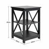 3Tier Coffee Table Cabinet Lamp Small Side End Table Nightstand Telephone Table