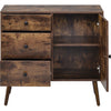 Industrial Kitchen Storage Buffet Cabinet Sideboard with 3 Drawers & Door Wooden