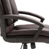 Height Adjustable Office Chair PU Leather Swivel Rolling Seat