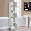 Bathroom Cabinet w/ Doors&Shelves Cupboard Storage Unit 3 Styles Furniture White