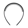 Neutral Black Spiral Wave Hair Band Toothed Headband Sports Women Men