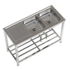 Stainless Steel Commercial Kitchen Sink Catering Sink Single Double Bowl Drainer