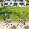 Bistro Set Outdoor Patio Garden Furniture Dining Kitchen Table Folding Chairs L