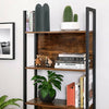 Vintage Industrial Bookcase Tall Display Storage Shelving Unit Stand Metal Retro