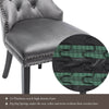 Dining Chairs Velvet Studded Fabric Lounge Padded Accent Side Chair Home Kitchen