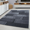 MODERN DESIGN RUG BLACK GREY SOFT LARGE LIVING ROOM FLOOR BEDROOM CARPET RUGS