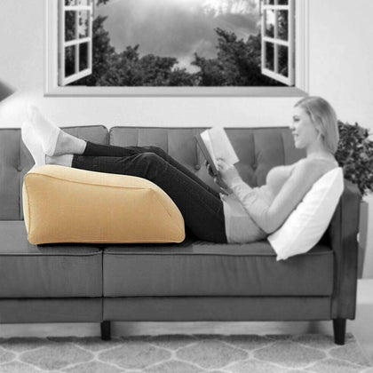 Inflatable Wedge Memory Foam Leg Foot Rest Raiser Support Pillow Cushion UK