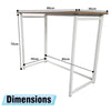 Folding Computer Desk Wooden Foldable Study Table Laptop PC Table Home Office