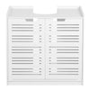 Bathroom Sink Cabinet Under Basin Unit Cupboard Storage Shelves Furniture White