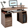 Computer Desk with Shelves Cupboard & Drawers for Home Office Piranha Tetra PC 5