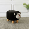Luxury Small Padded Upholstered Footstool Ottoman Pouffe Stool Wooden Seat Suede