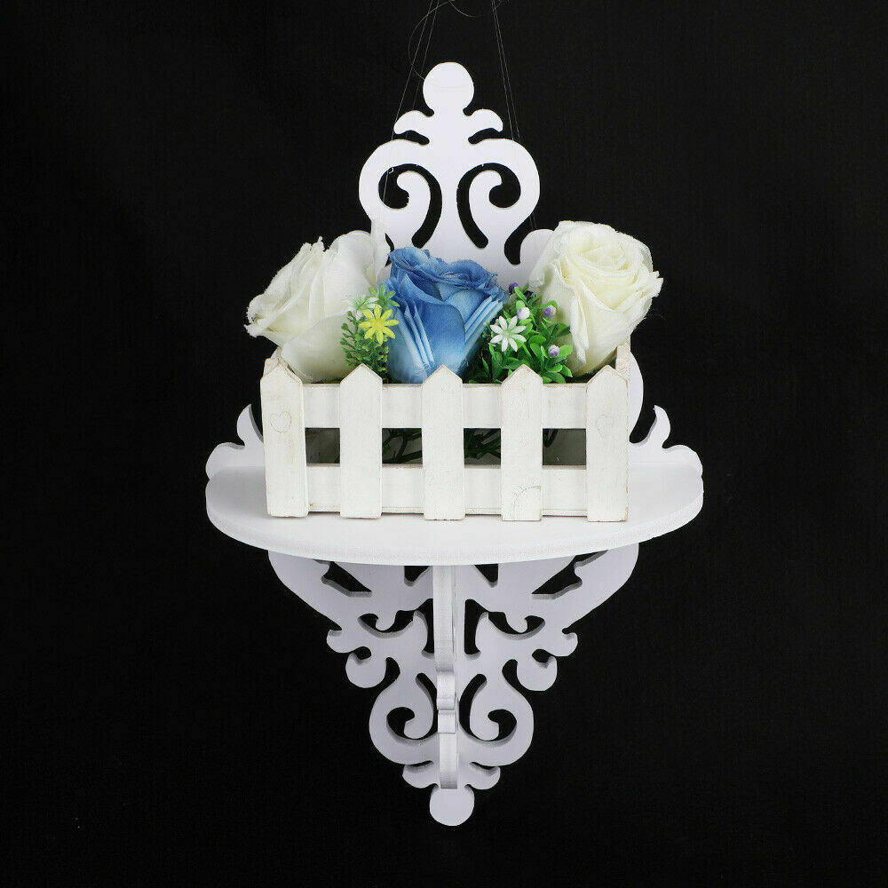 Small 2Pcs Corner Shelf Floating Wall Shelves Storage Display Books Rack Decor