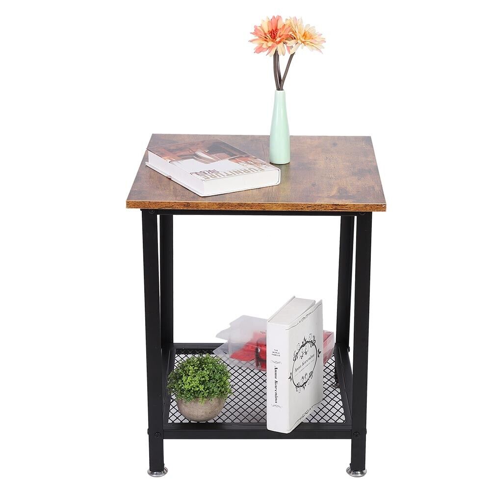 Coffee Table Bed Sofa Side End Tables Living Room Storage Furniture Iron MDF