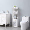 Waterproof Bathroom Corner Shelf Cabinet Toilet Papers Tall Storage Durable