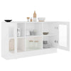 Slim Sideboard White Modern Cupboard Cabinet Unit Storage Narrow Living Room