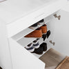 Shoe Cabinet Storage Large White Oak Wide 3 Door 2 Drawer Cupboard Shoe Tidy