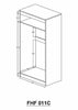 2 Door Double Wardrobe In Beech - Bedroom Furniture Storage Cupboard