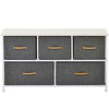Fabric Cabinet Storage Unit Chest of Drawers Metal Frame Organiser Bedside Table