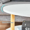 2 Tier Coffee Side Table Sofa End Modern Tea Desk Storage Shelf for Living Room