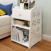 Bedside Table White Wooden Cabinet & Drawer Unit Storage Bedroom Nightstand UK