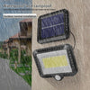 100 LED Solar Powered PIR Motion Sensor Garden Wall Lights Security Outdoor Lamp