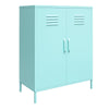 Cache 2 Door Metal Locker Accent Cabinet