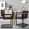 2 4 6x Faux Leather Dining Chairs Padded Seat High Back Kitchen Breakfast Chair