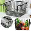 Stackable Hanging Kitchen Vegetable Fruit Storage Rack Wire Basket Organizer UK