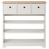 SHOES STORAGE RACK SHELF SIDE CABINET ORGANIZER WITH 3 DRAWERS HALLWAY FURNITURE