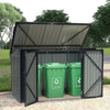 Outdoor Garden Wheelie Bin Store Dustbin Shelter Bike Tools Storage Steel Shed