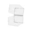 Mondeer 12x Clear Strong Plastic Shoe Storage Boxes Drawer Stackable Foldable
