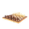 Large Chess Wooden Set Foldable Chessboard Magnetic Pieces Wood Board 40x40cm