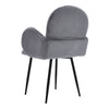 1/2X Dining Chair Upholstered Side Chairs Metal Legs Office Home Reception Seat