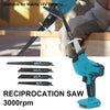 Reciprocating Saw 4 Blades Wood Metal Cutting Recip Hand Held Saw Outside Saber