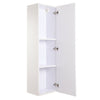 Modern Bathroom Corner Wall Unit Storage Cabinet Cupboard White Gloss 3 Shelves