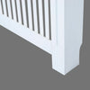 Radiator Cover Painted Slatted MDF Cabinet Lined Grill