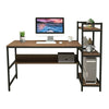 Computer Desk PC Table Study Unit Home Office Workstation Corner with Shelves