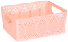 Small Large Plastic Storage Basket Home Kitchen Office Stackable Container Box