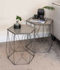 Hexagon side table table - grey