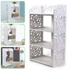 Large 4 Tiers Shoe Rack Storage Shelf Display Stand Organiser Unit Cabinet White