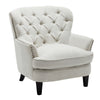 Chesterfield Armchair Wing Back Queen Anne Deep Button Cuddle Chair Sofa Seat