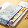 12pcs A4 Wallet Paper Zip Document Bag File Folder Archive Zipped Storage Pouch
