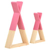 Set of 2 Teepee Wall Shelves Colourful Childrens Kids Bedroom Shelving