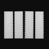 4Pcs Cake Decorating Comb Edge Smoother Cheese Butter Scraper Pastry Baking Tool