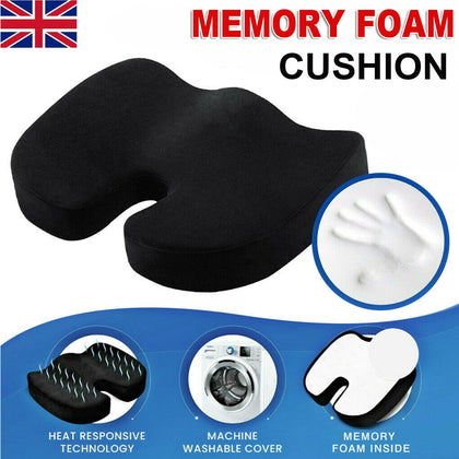 Memory Foam U Pillow Orthopedic Cushion Coccyx Chair Pain Relief Office Seat