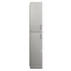 Grey 1.9M Tall Bathroom Cabinet Cupboard Storage Unit High Gloss 2 Doors UK