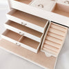 Large Jewellery Box Rings Necklaces Bracelets Jewelry Storage Organiser White