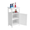 Bedside Table Cabinet Bathroom Cabinet Sofa Side Table Home Living Room White BN
